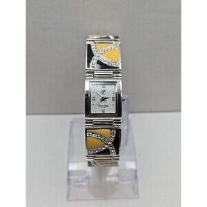 Victoria Wieck Beverly Hills B3696 Enamel Crystal Bracelet Watch New Battery